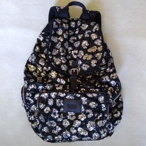 VS Pink Sequin Leopard Backpack